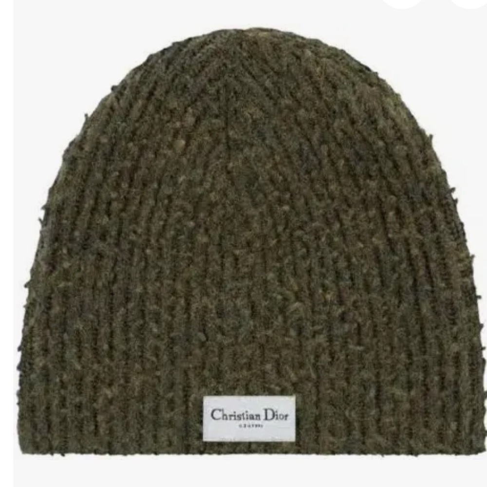 Christian Dior Couture Beanie/Hat (Green Knit)